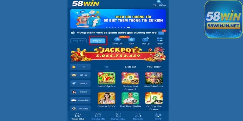 Các vấn đề thường gặp khi đăng ký 58Win