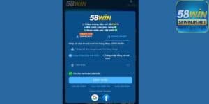 Bảo mật tài khoản là vô cùng quan trọng khi đăng nhập 58W