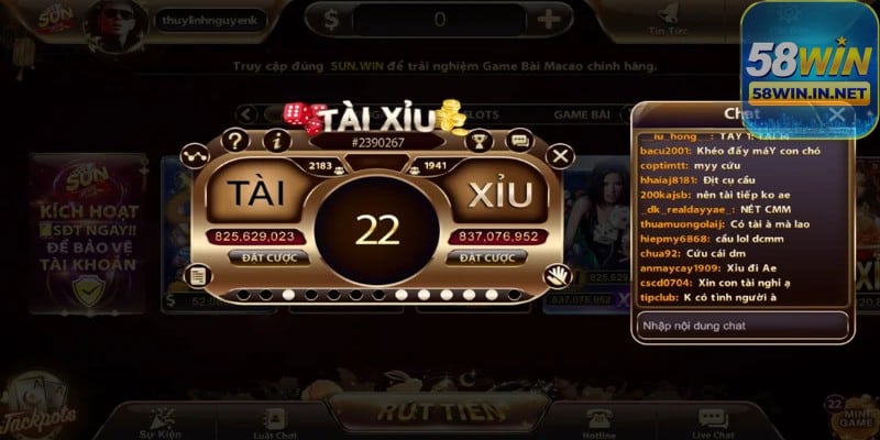 Một số chiến thuật tăng cơ hội thắng khi chơi Tài Xỉu 58Win